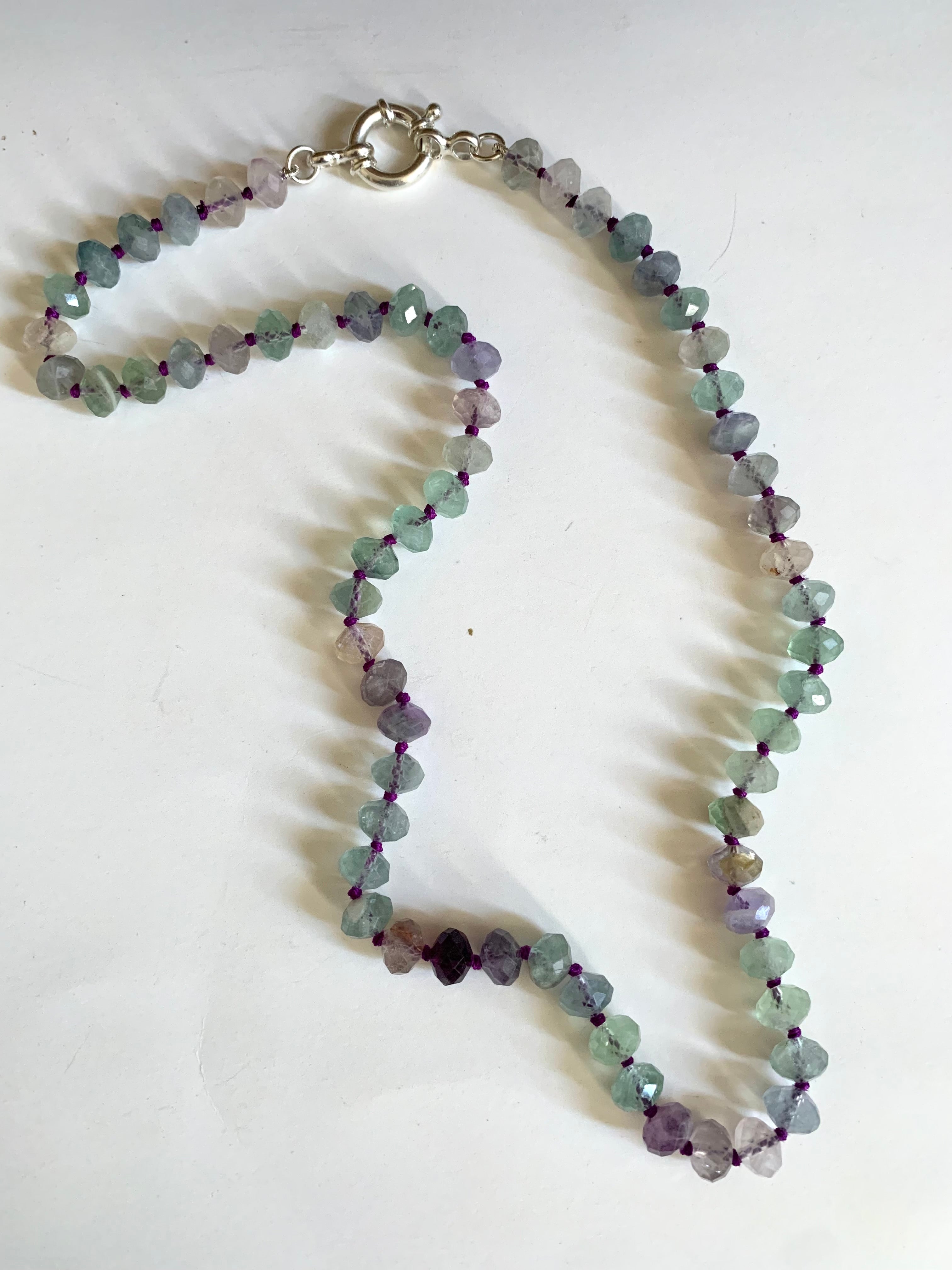 Rainbow Fluorite Necklace